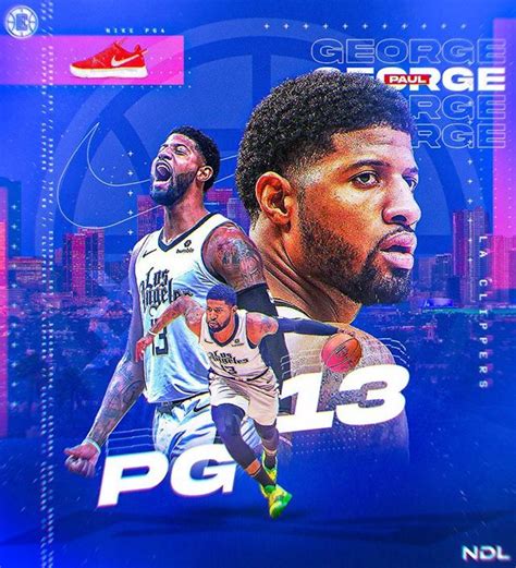 Paul george, 2020 los angeles clippers, nba, basketball, blue neon lights, paul clifton anthony george, usa, paul. NDL Graphics on Instagram: "Can Paul George and the ...