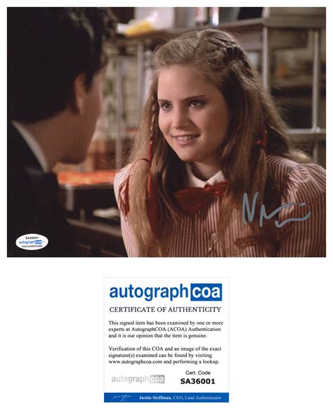 Jennifer Jason Leigh Signed 8x10 Photo Fast Times At Ridgemont High Acoa Coa Autographia