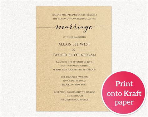 Diy Wedding Invitation Printable · Wedding Templates And