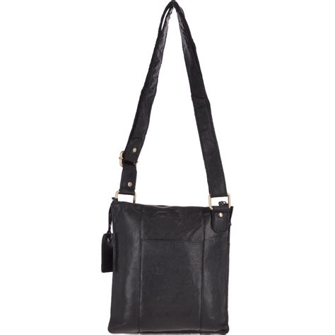 Ashwood Womens Vintage Small Leather Shoulder Bag Black G20 Ashwood