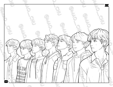 Dibujos De Bts Para Colorear Para Colorear Pintar E Imprimir My Xxx