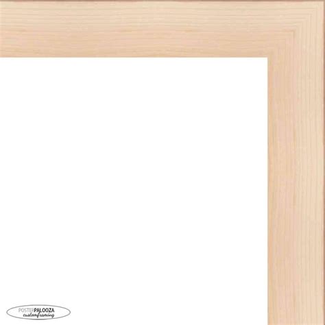 8x20 Contemporary Natural Complete Wood Picture Frame With Uv Acrylic