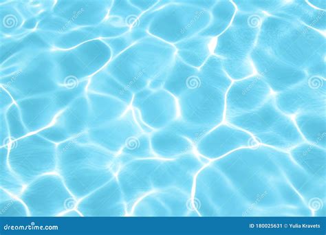 Perfect Texture Of Clear Blue Water In The Swimming Pool Stock Image