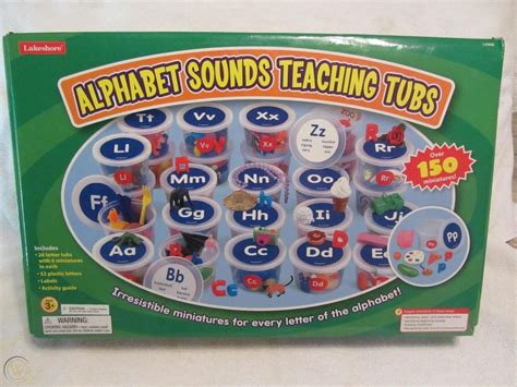 Lakeshore Alphabet Sounds Teaching Tubs Ages 3 And Up 1750455182