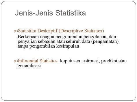 Apa Itu Statistika Pertemuan 1 Definisi Statistika Statistics