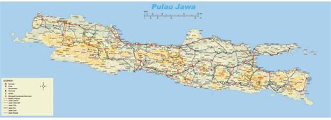 Peta Kota Peta Pulau Jawa