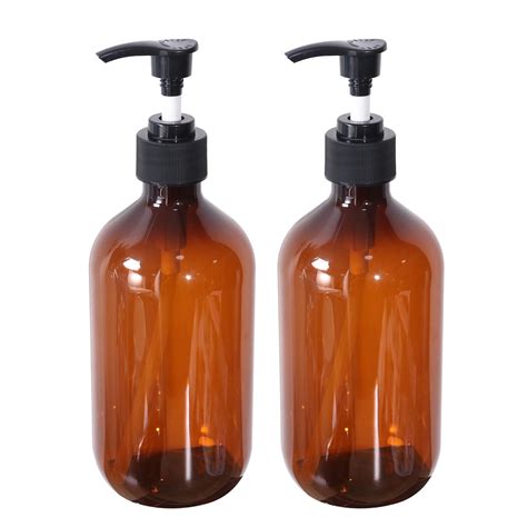 Ounona 2pcs 500ml Empty Shampoo Bottles Opaque Versatile Pump Bottle