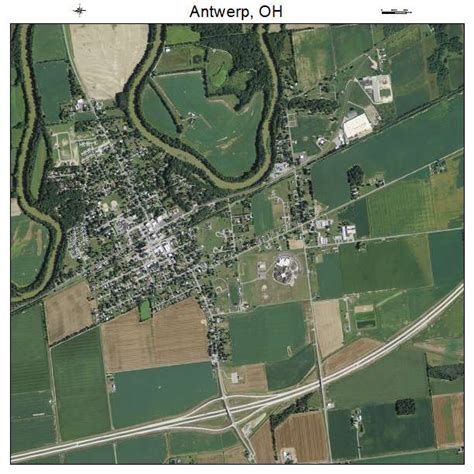 Aerial Photography Map Of Antwerp Oh Ohio