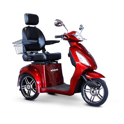 Motorized scooters come in 3 wheel models and 4 wheel models. MaxiAids | E-Wheels EW-36 3-Wheel Electric Senior Mobility ...