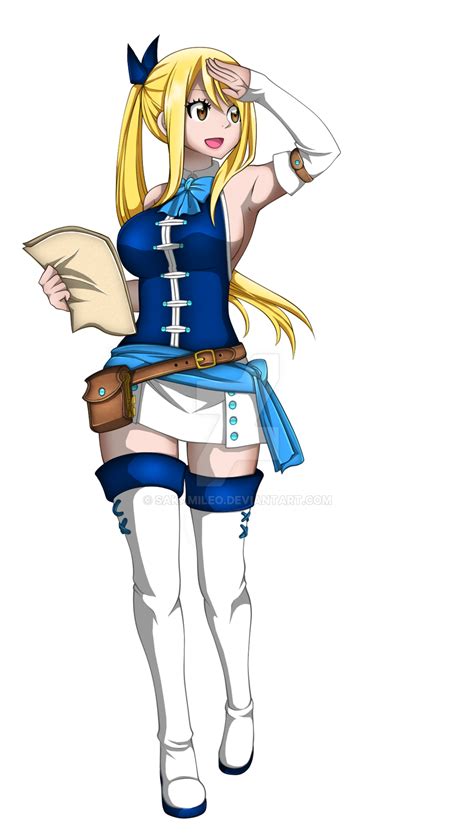 Render Anime Fairy Tail Lucy By Sakamileo On Deviantart