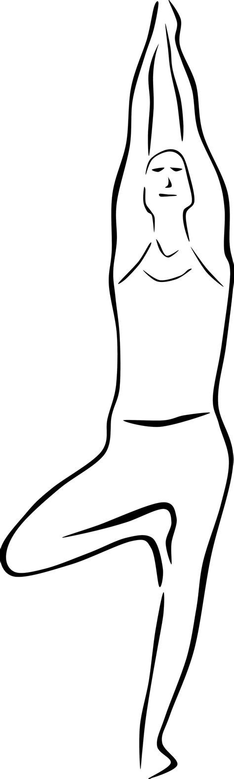 Public Domain Clip Art Image | Yoga Poses (stylized) | ID ...