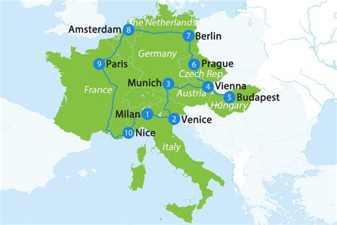 3 weeks in Europe | Europe itineraries, Europe map, Europe travel