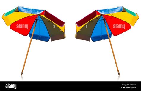 Beach Umbrella Cut Out Stock Images & Pictures - Alamy