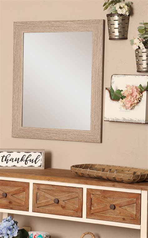Mirrors with lights & demisters also stocked. Kirsten Rustic Distressed Frameless Bathroom/Vanity Mirror ...