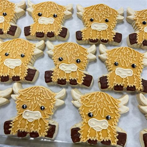 Highland Cow Cookies Hayley Cakes And Cookies Hayley Cakes And Cookies