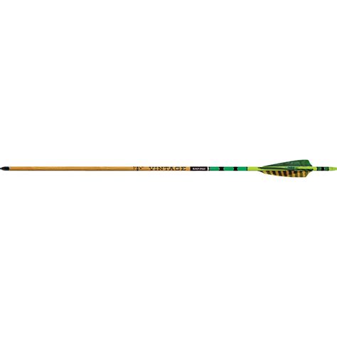 Black Eagle Vintage Traditional Arrows 005 Greenyellow Feathers