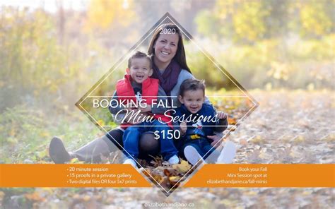 Now Booking Fall Mini Sessions · Ottawa Branding Photography