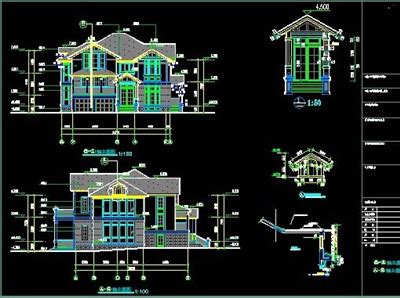 Turn cad drawings into architectural illustrations with cadsketch. Luxury villa construction CAD drawings Free download ...