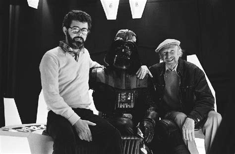 Star Wars Set Photos George Lucas Darth Vader And Irvin Kershner