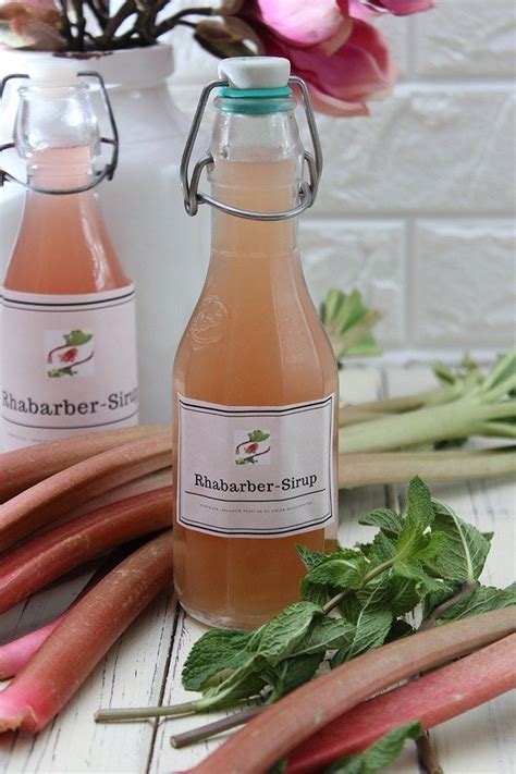 Rhabarber -Vanille Sirup selber machen