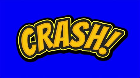 Crash Comic Text Comic Book Green Screen Youtube