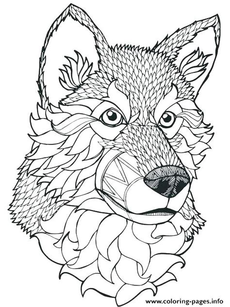 Wolves are a fascinating creature, cool and mysterious. Detailed Wolf Coloring Pages at GetColorings.com | Free ...