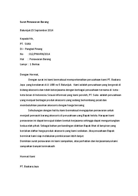 Contoh Surat Penolakan Kerjasama Antar Perusahaan ...