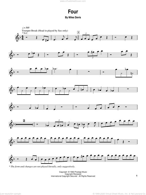 Free sheet music › trumpet. Davis - Four sheet music for trumpet solo (transcription) PDF