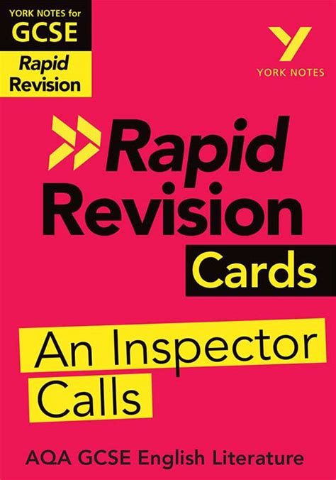 An Inspector Calls Aqa Rapid Revision Cards Grades York Notes