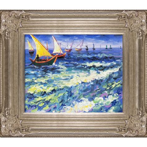 La Pastiche Seascape At Saintes Maries De La Mer Vincent Van Gogh