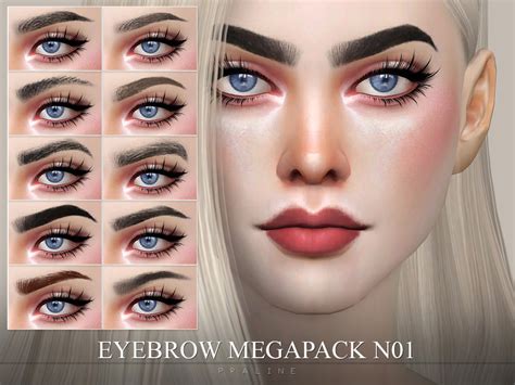 Pralinesims Eyebrow Pack N01 Sims 4 Sims 4 Cc Makeup Sims