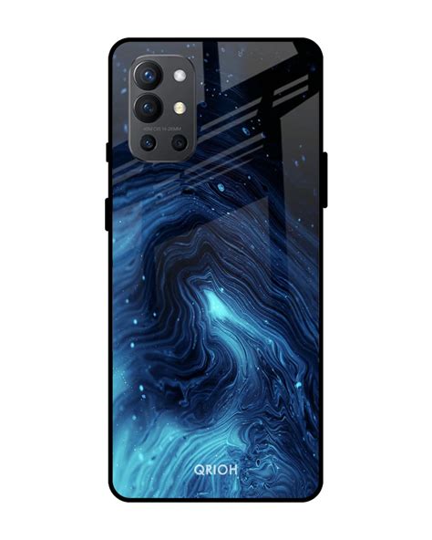 Buy Dazzling Ocean Printed Premium Glass Cover For OnePlus 9R Impact