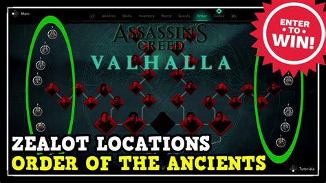 Assassin S Creed Valhalla All Zealot Locations Order Of The Ancient