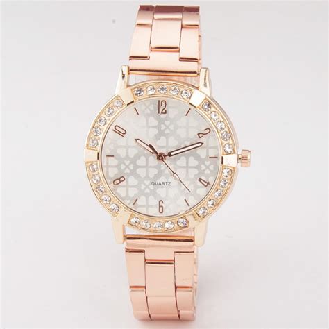 stainless steel shiny strap shape gold classic luxury fashion cheap sport women quartz watch