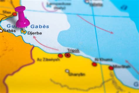 Carte De Djerba Tunisie Photo Stock Image Du Voyage 82630708