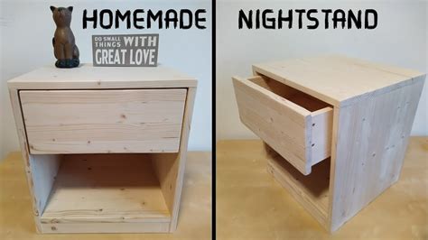 Diy How To Make A Nightstand Youtube