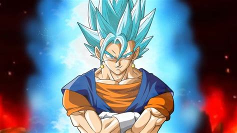 Dragon ball z hd wallpapers backgrounds wallpaper. Vegito Goku Vegeta Fusion Super Saiyan Blue DBS Wallpaper ...