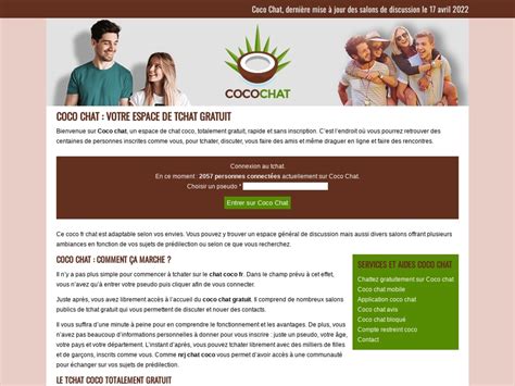 Coco Chat Le Site De Chat Gratuit En Ligne