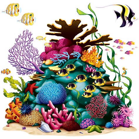 Coral Reef Clipart Animated Pencil And In Color Coral Reef Clipart