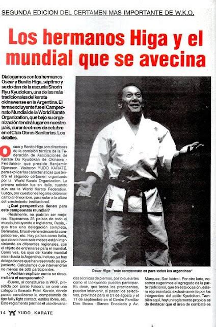 Master Oscar Higa Karate Do Higa Brothers Of Kyudokan Argentina