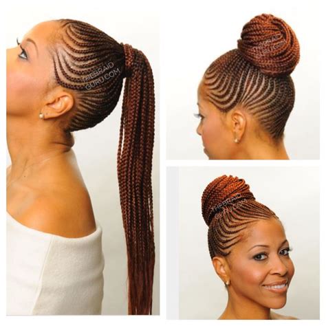 The first hairstyle we have to show you is this beautiful braided updo. Braided updo bun | African braids hairstyles, Braided ...