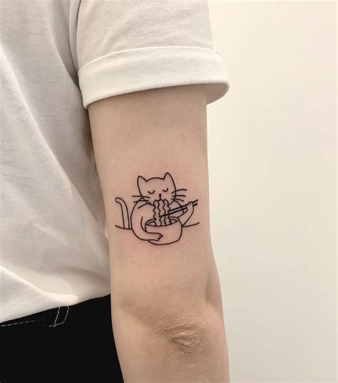 Minimalist Cat Tattoos Simple Kal Aragaye