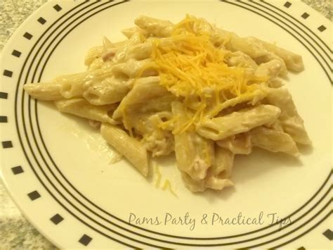 Pams Party And Practical Tips Easy Bacon Chicken Alfredo