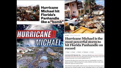 Hurricane Michael Strikes The Us Youtube