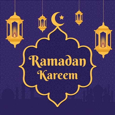 Free Vector Flat Design Ramadan Design