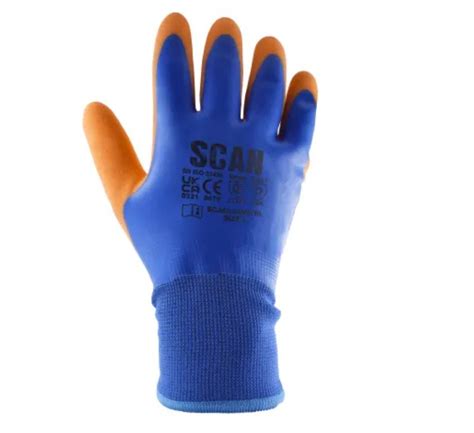Scan Thermal Waterproof Latex Coated Gloves Douglas Forest And Garden