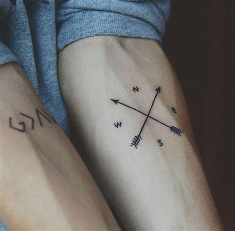 Compass tattoo designs does not have to be only in medium and large size, a small design like the one below equally looks spectacular especially if quality artistic skills are used when designing it. Compass tattoo | Simple tattoos for guys, Small tattoos ...