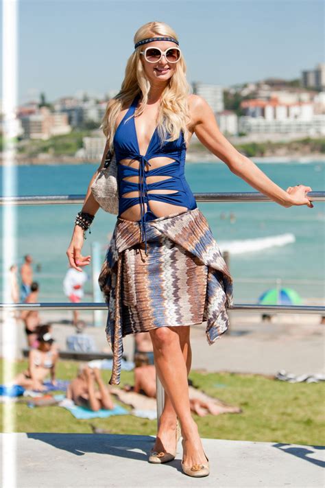Paris Hilton Looking Very Hot In Swimsuit At Bondi Beach In Sydney Porn