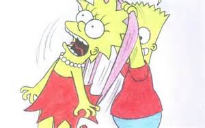 Ha Ha Lisa Gets A Wedgie Lisa Gets A Wedgie Simpsons Cartoon The