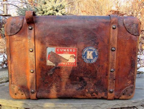 Vintage Antique Leather Suitcase Collectors Weekly